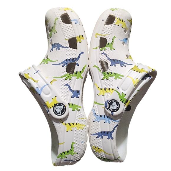 Crocs Unisex Slip-Ons Classic Character Dinosaur Print Clog Size J3 - Picture 4 of 7